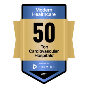 Top 50 Cardiovascular Hospital Seal