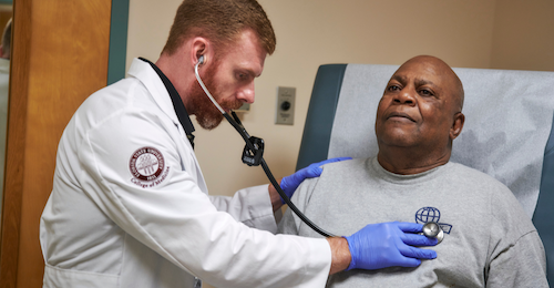 Doctor screening patient