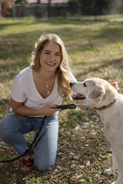 Marni Roberts and her dog