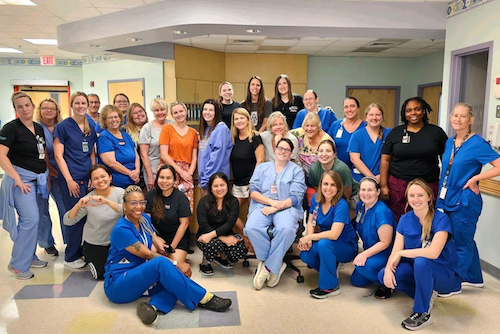 Team of NICU nurses pose for group photo