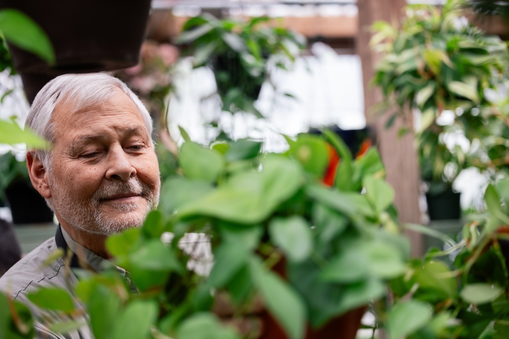 Jack caring for plants